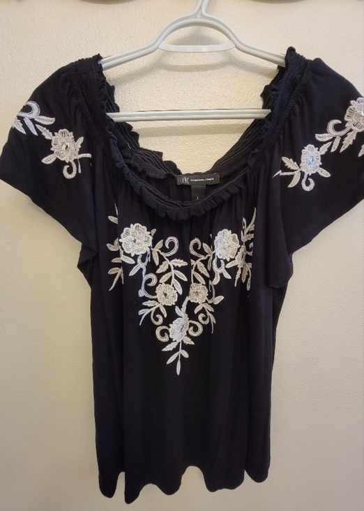 International Concepts (INC) Short Sleeve Top - Picture 3 of 5